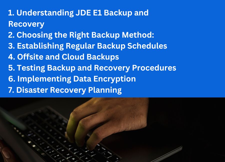JDE E1 Backup and Recovery Strategies